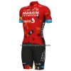 Set Fietsshirt + Korte Koersbroek 2022 Bahrain Victorious Rood